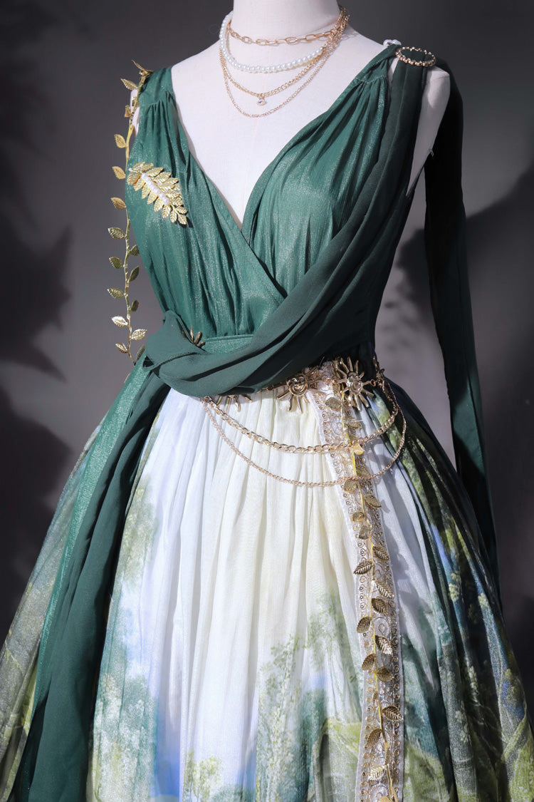 Lolita JSK Dress - Grace In Favor, Green, Printed, Sweet Style - additional product view 10
