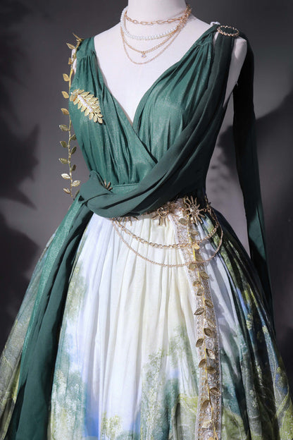Lolita JSK Dress - Grace In Favor, Green, Printed, Sweet Style - additional product view 10