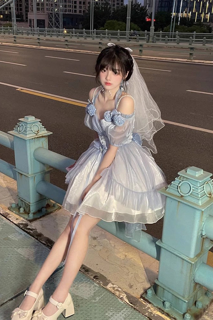 Lolita JSK Dress - Gradient Gorgeous, 4 Colors, Sweet Style, Bow Detail - additional product view 4