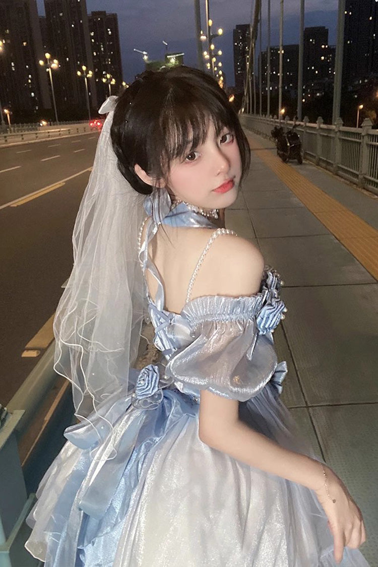 Lolita JSK Dress - Gradient Gorgeous, 4 Colors, Sweet Style, Bow Detail - additional product view 6