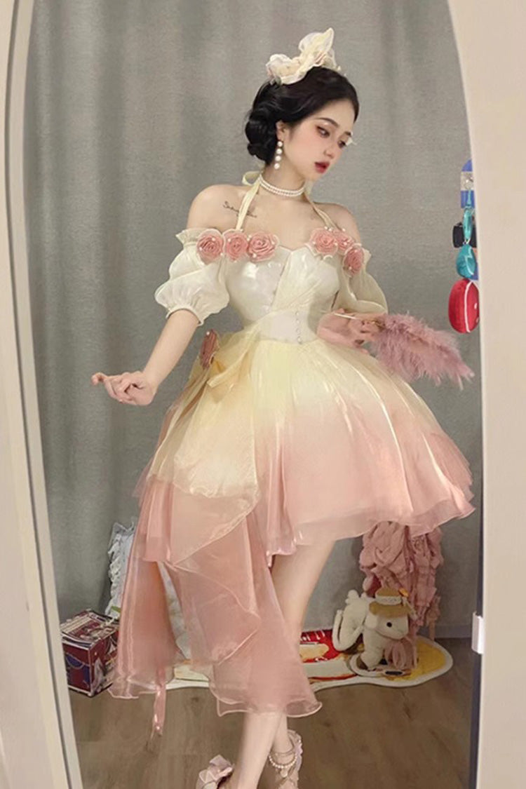 Lolita JSK Dress - Gradient Gorgeous, 4 Colors, Sweet Style, Bow Detail - additional product view 8