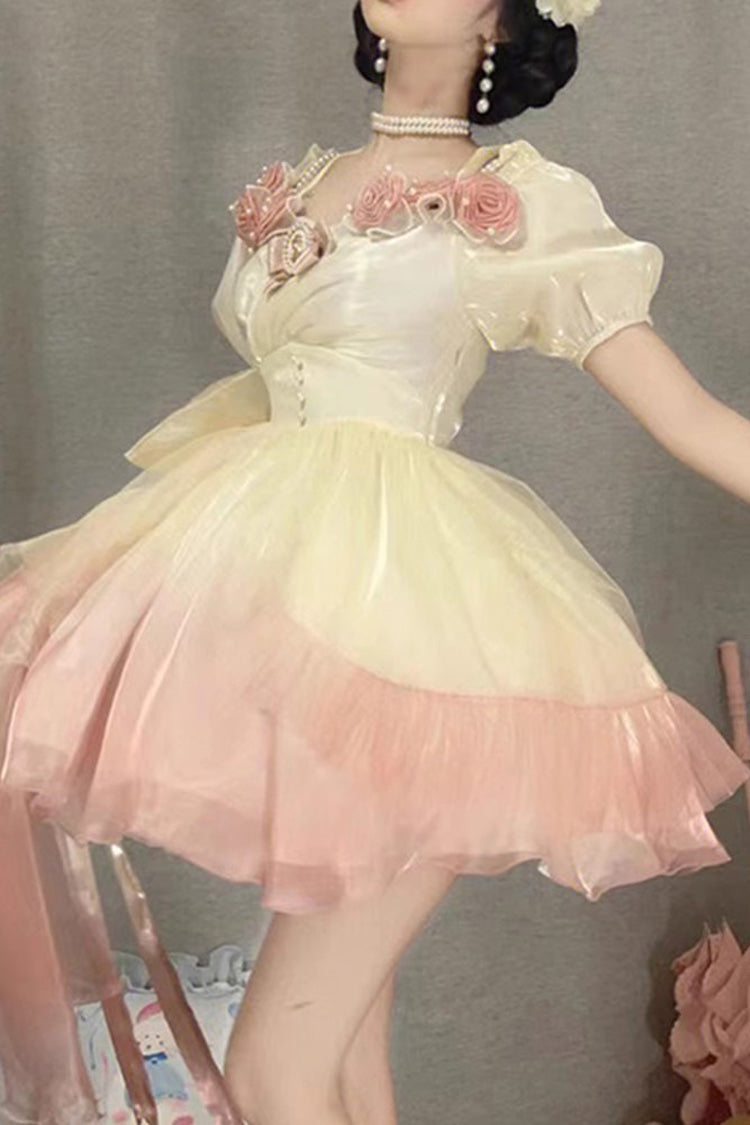 Lolita JSK Dress - Gradient Gorgeous, 4 Colors, Sweet Style, Bow Detail - additional product view 9