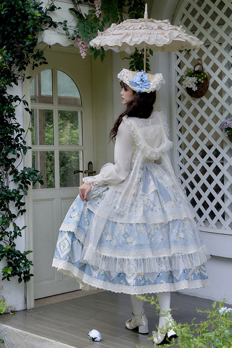 Lolita JSK Dress - Letters And Poetry Multi-layered, 2 Colors, Printed, Embroidered - additional product view 14