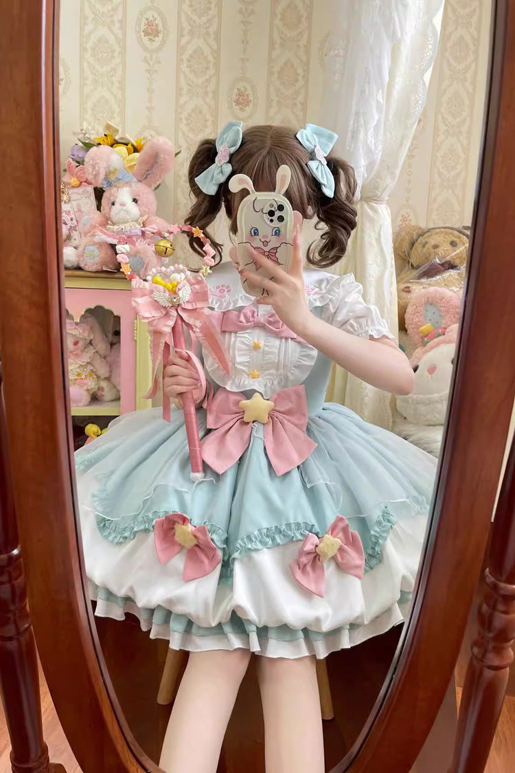 Lolita JSK Dress - Little Wishing Star, 5 Colors, Bow Detail, Ruffled, Sweet Style - additional product view 18