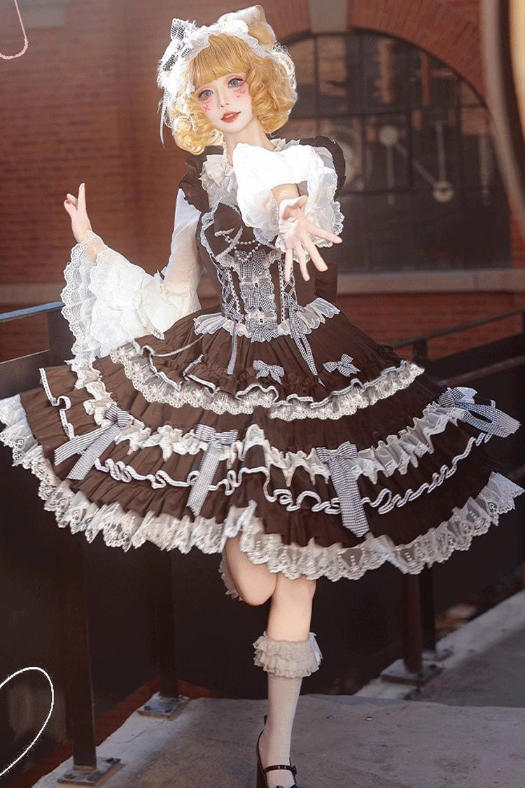 Lolita JSK Dress - Love Notebook, 5 Colors, Sweet Style, Bow Detail, Lace Trim - additional product view 7