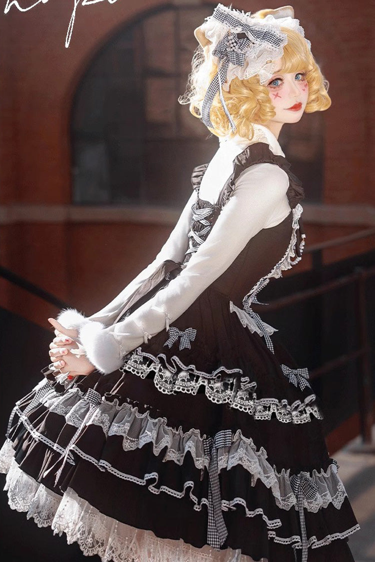 Lolita JSK Dress - Love Notebook, 5 Colors, Sweet Style, Bow Detail, Lace Trim - additional product view 8