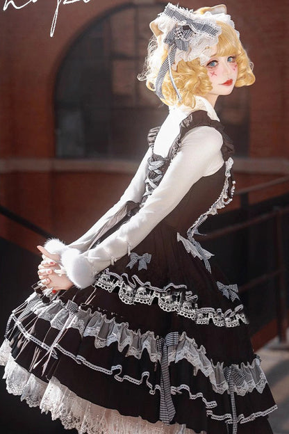 Lolita JSK Dress - Love Notebook, 5 Colors, Sweet Style, Bow Detail, Lace Trim - additional product view 8
