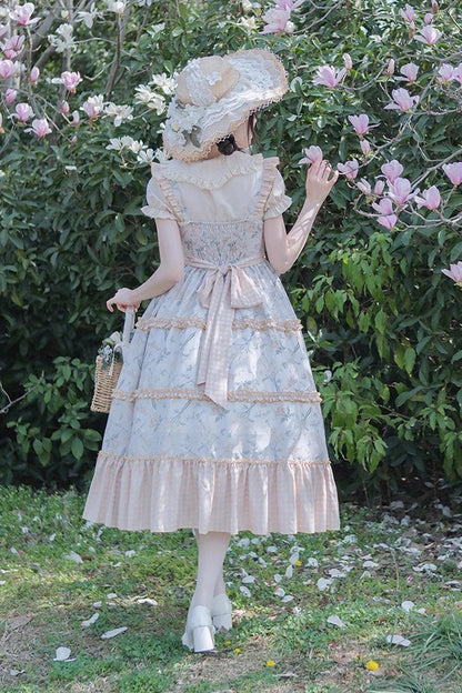 Lolita JSK Dress - Multi-color Cherry Butterfly, Multi-Color, Sweet Style, Ruffled - additional product view 9