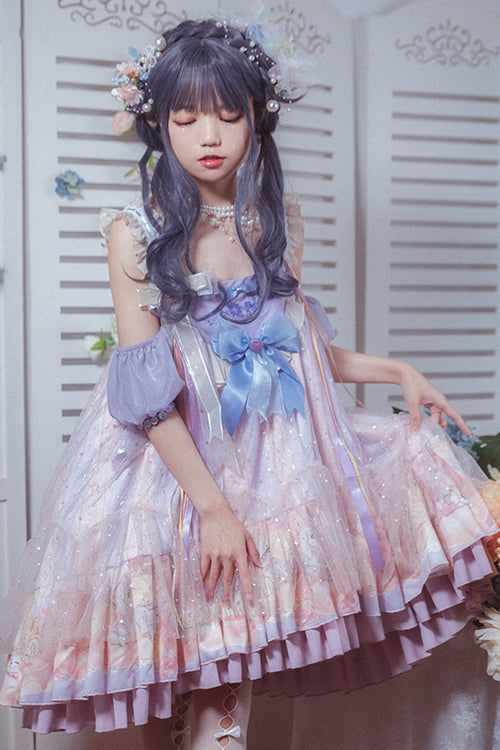 Lolita JSK Dress - Multi-color Matching Hand, Multi-Color, Sweet Style - additional product view 2