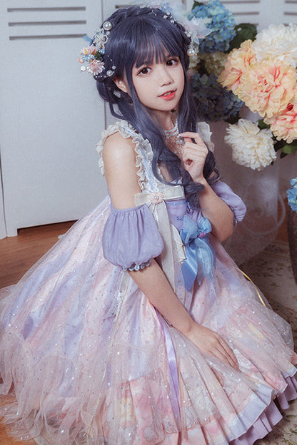 Lolita JSK Dress - Multi-color Matching Hand, Multi-Color, Sweet Style - additional product view 3