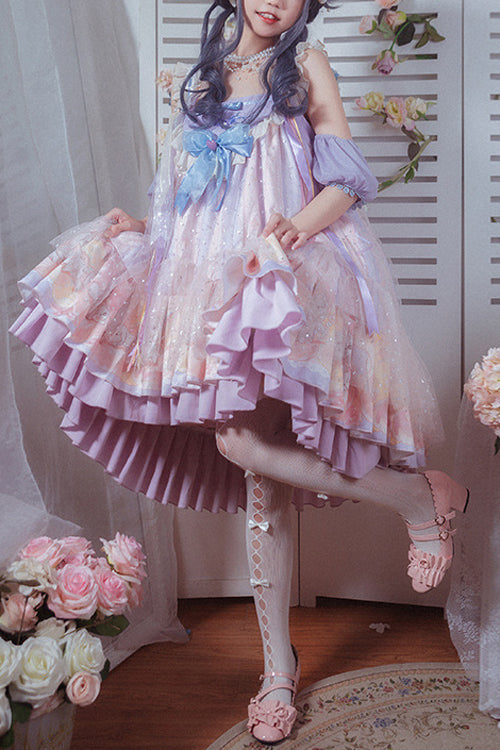 Lolita JSK Dress - Multi-color Matching Hand, Multi-Color, Sweet Style - main product image
