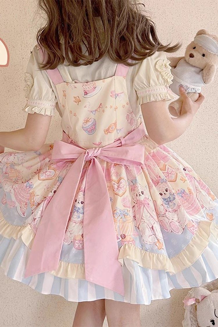 Lolita JSK Dress - Multi-color Multi-layer Party, Multi-Color, Printed, Sweet Style - additional product view 4