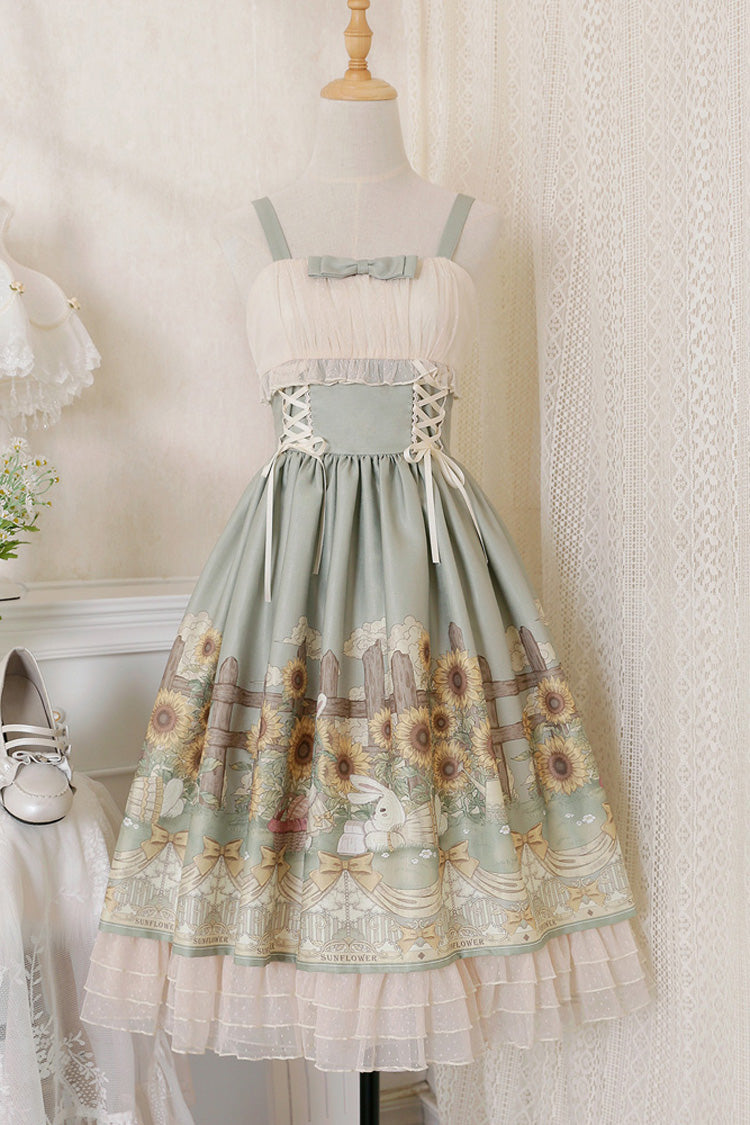 Lolita JSK Dress - Multi-Color, Printed, Sweet Style - Tea Party Jumper Dress - additional product view 8
