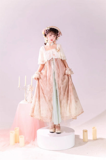 Lolita JSK Dress - Multi-Color, Square Collar, Ruffled, Sweet Style - additional product view 3