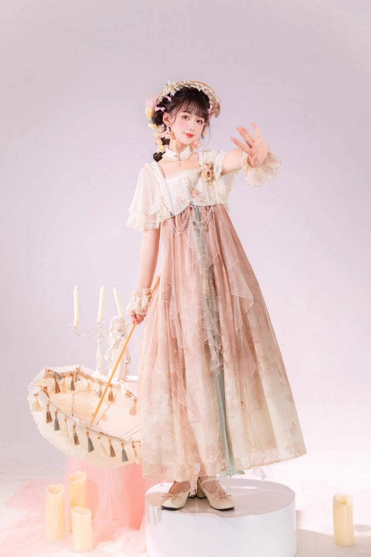 Lolita JSK Dress - Multi-Color, Square Collar, Ruffled, Sweet Style - additional product view 6