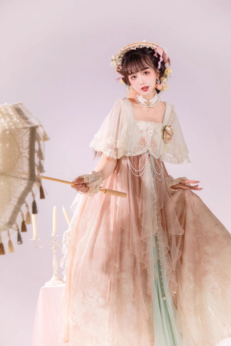 Lolita JSK Dress - Multi-Color, Square Collar, Ruffled, Sweet Style - additional product view 7