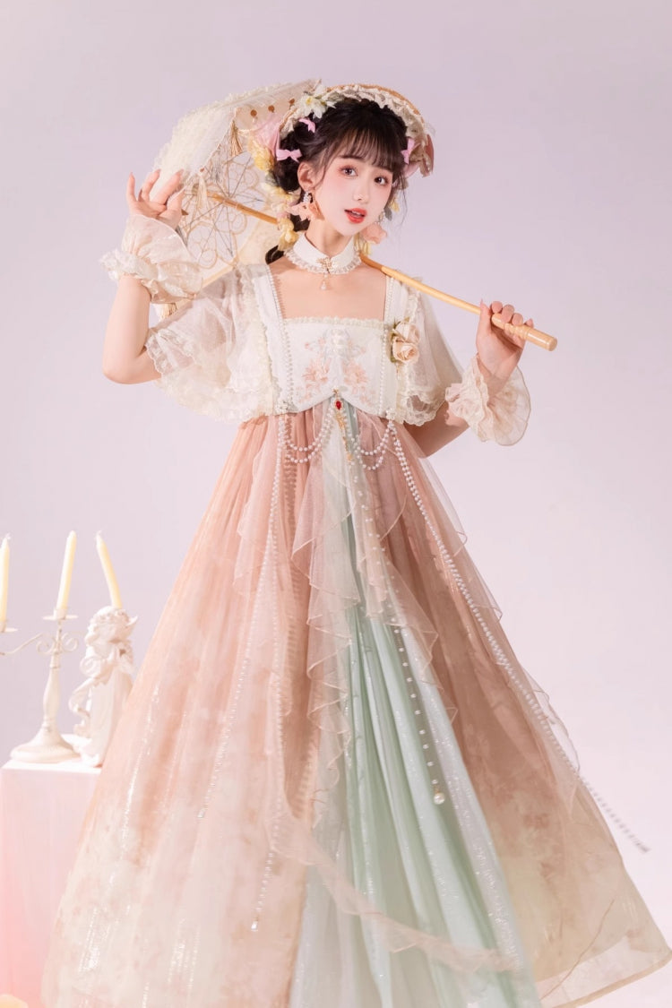 Lolita JSK Dress - Multi-Color, Square Collar, Ruffled, Sweet Style - additional product view 8