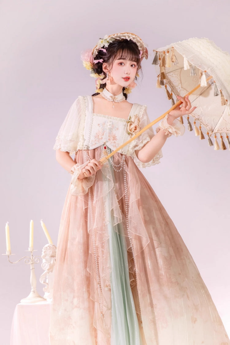 Lolita JSK Dress - Multi-Color, Square Collar, Ruffled, Sweet Style - additional product view 9