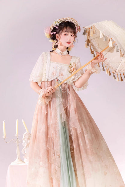 Lolita JSK Dress - Multi-Color, Square Collar, Ruffled, Sweet Style - additional product view 9