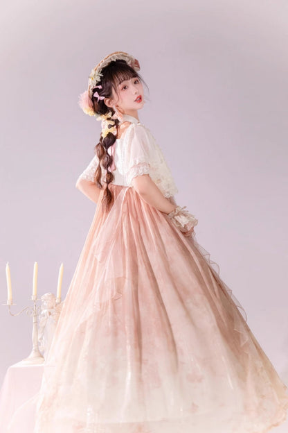 Lolita JSK Dress - Multi-Color, Square Collar, Ruffled, Sweet Style - additional product view 12