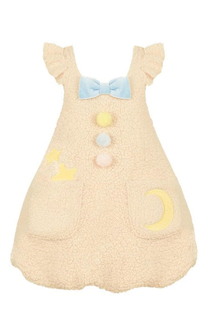 Lolita JSK Dress - Multi-color Stars Moon Print, Multi-Color, Printed, Sweet Style - additional product view 3