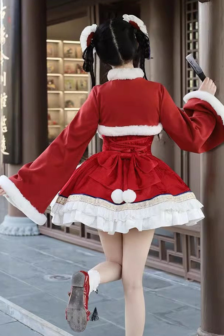 Lolita JSK Dress - Multi-layered, 2 Colors, Sweet Style, Chinese-Inspired Style - additional product view 4