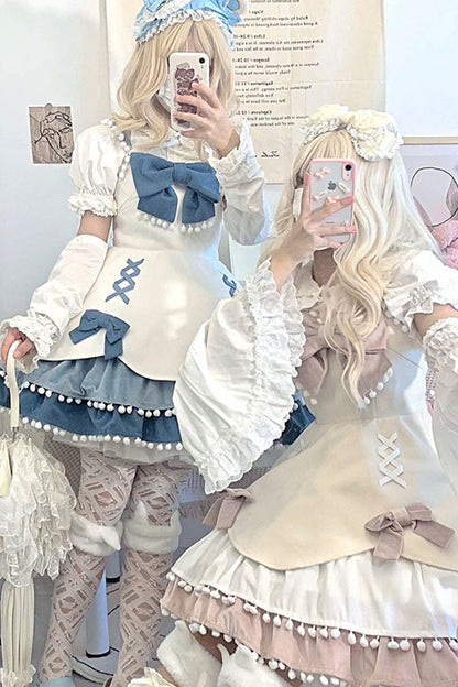 Lolita JSK Dress - Multicolor Confession Function, 5 Colors, Bow Detail, Sweet Style - additional product view 3
