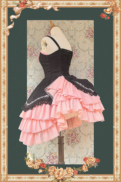 Lolita JSK Dress - Pearl Box, 3 Colors, Bow Detail, Lace Trim, Layered - additional product view 11