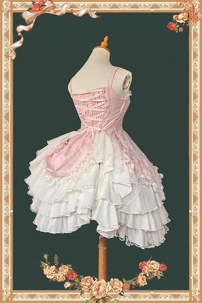 Lolita JSK Dress - Pearl Box, 3 Colors, Bow Detail, Lace Trim, Layered - additional product view 15