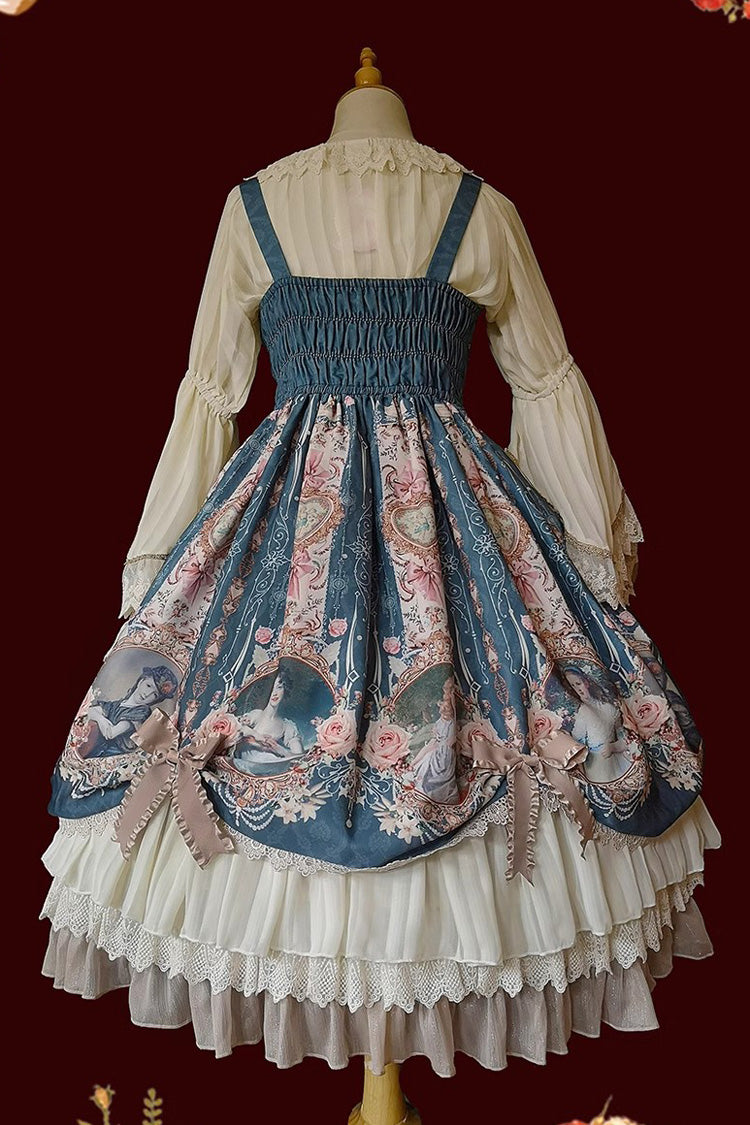 Lolita JSK Dress - Portrait Of A Little Lady, 3 Colors, Bow Detail, Lace Trim, Ruffled - additional product view 15