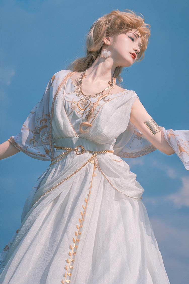 Lolita JSK Dress - Ragnarok, White, Embroidered, Sweet Style - additional product view 6
