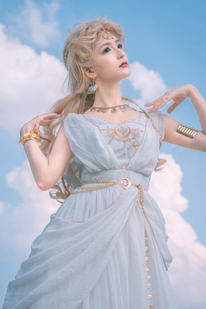 Lolita JSK Dress - Ragnarok, White, Embroidered, Sweet Style - additional product view 7