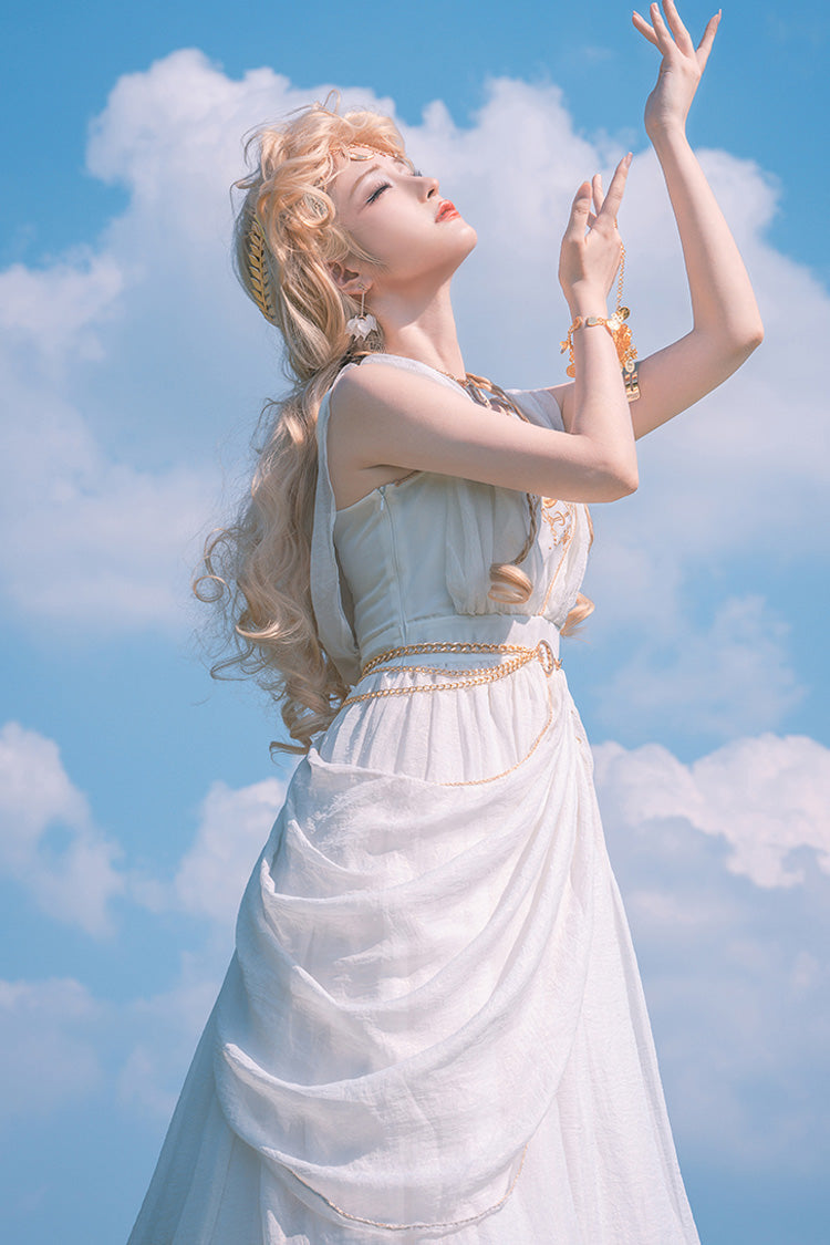 Lolita JSK Dress - Ragnarok, White, Embroidered, Sweet Style - additional product view 8