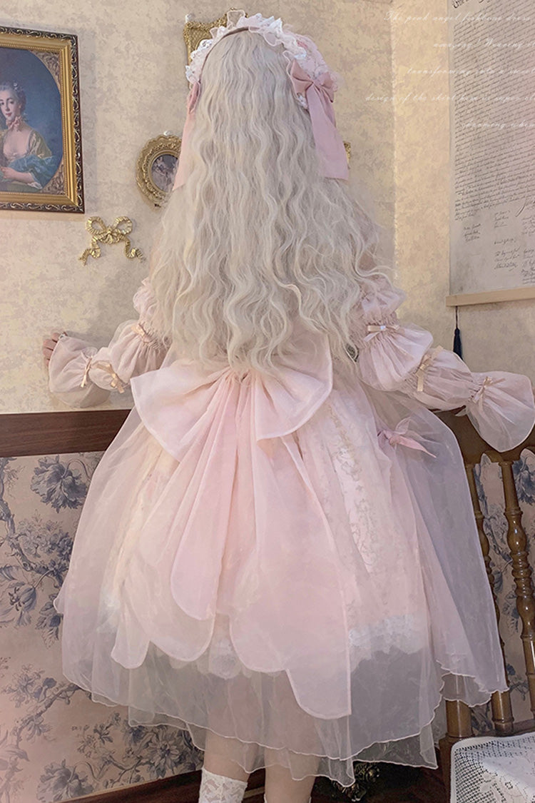 Lolita JSK Dress - Rose Window, Pink, Ruffled, Printed, Sweet Style - additional product view 4