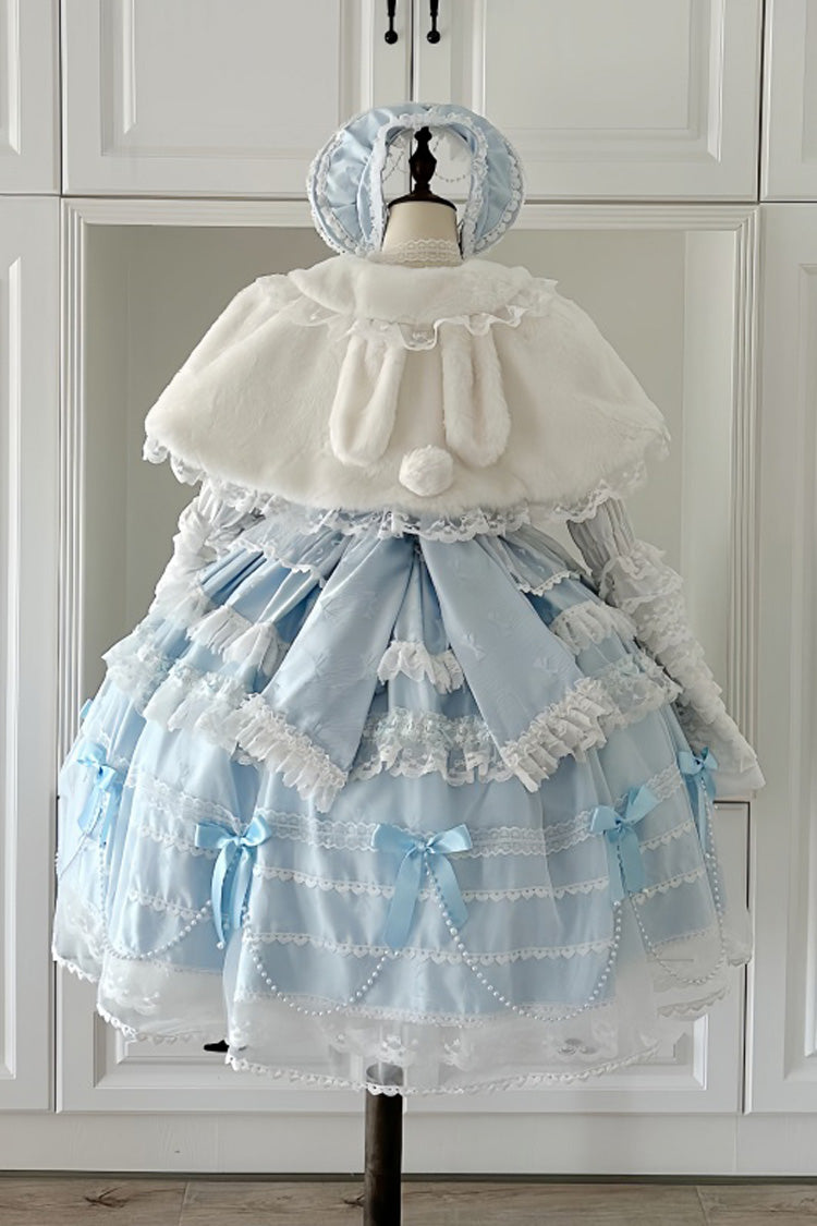 Lolita JSK Dress - Showa Girl, 2 Colors, Long Length, Layered, Sweet Style - additional product view 3