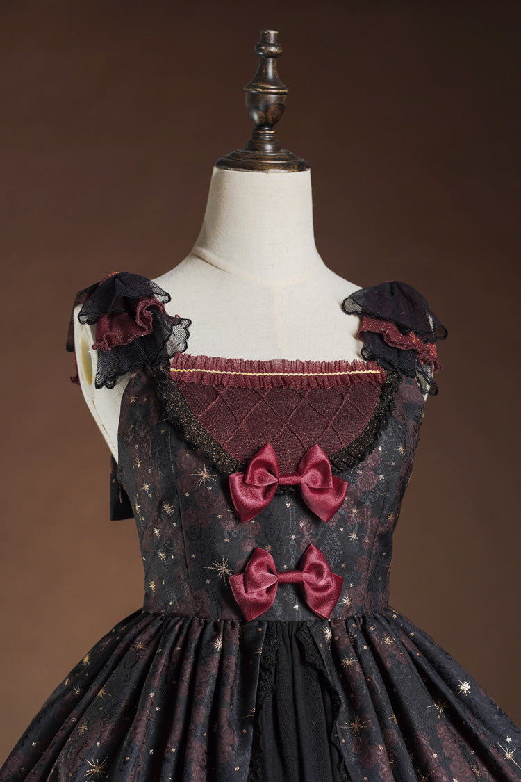 Lolita JSK Dress - Stone Of Eden, 2 Colors, Layered, Sweet Style, Bow Detail - additional product view 2