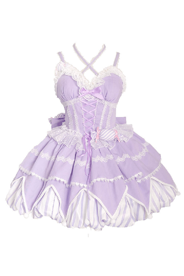 Lolita JSK Dress - Sweetheart Gummies, 3 Colors, Bow Detail, Sweet Style - additional product view 5