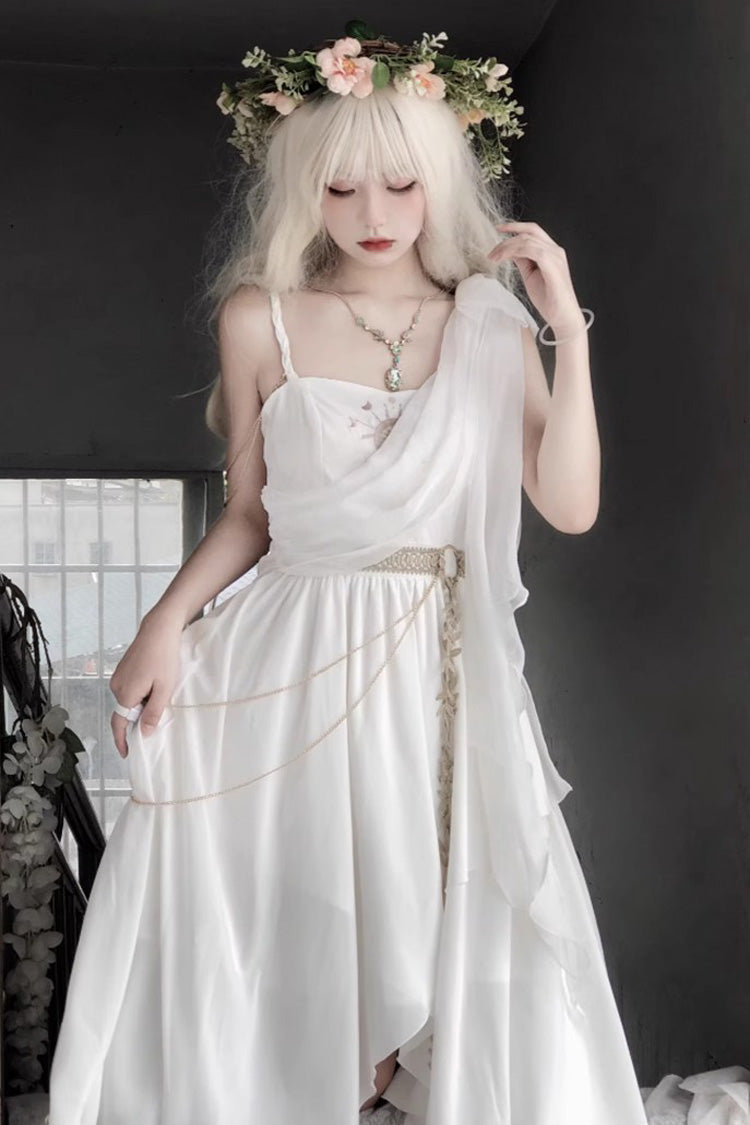 Lolita JSK Dress - Tears Of Themis Greek, White, Gothic Style - additional product view 2