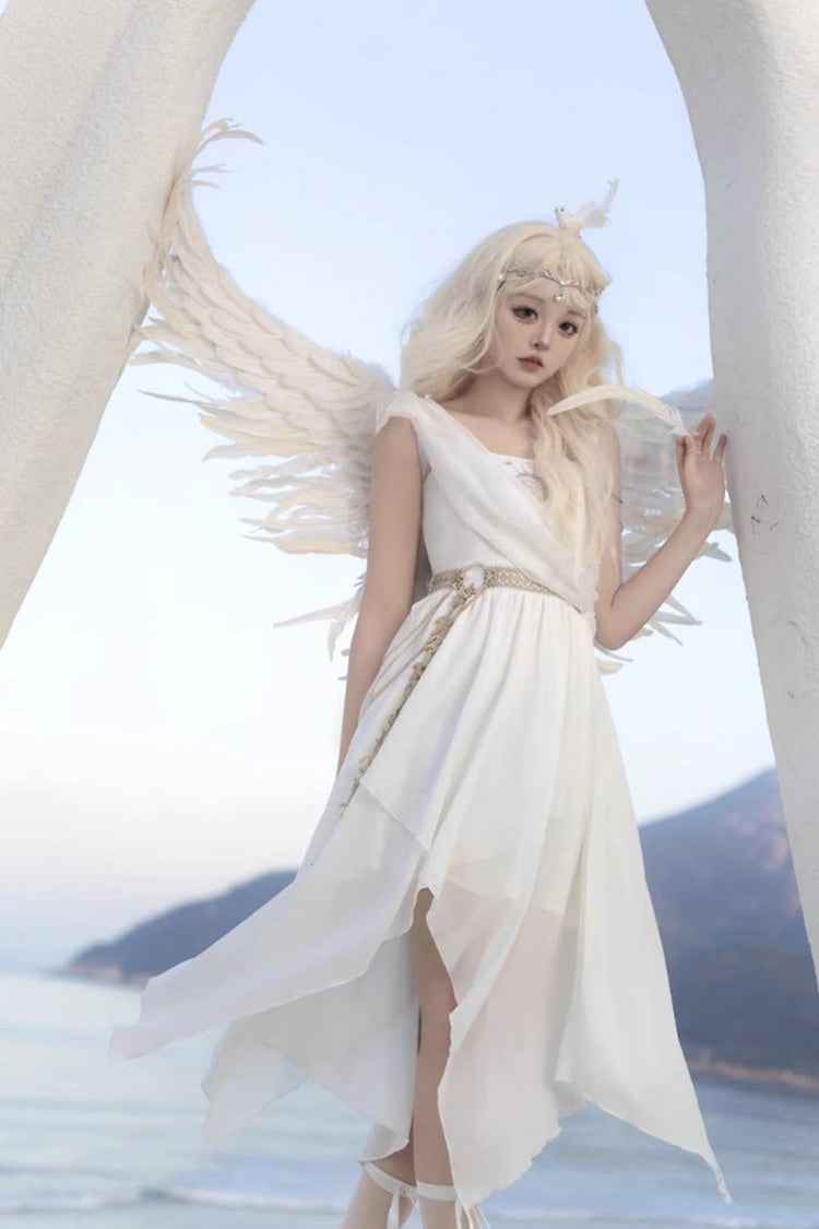 Lolita JSK Dress - Tears Of Themis Greek, White, Gothic Style - additional product view 3
