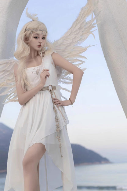 Lolita JSK Dress - Tears Of Themis Greek, White, Gothic Style - additional product view 4