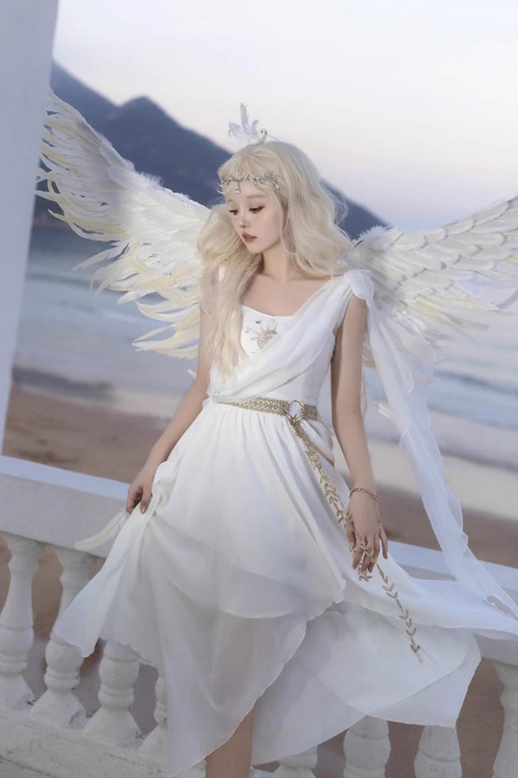 Lolita JSK Dress - Tears Of Themis Greek, White, Gothic Style - additional product view 6