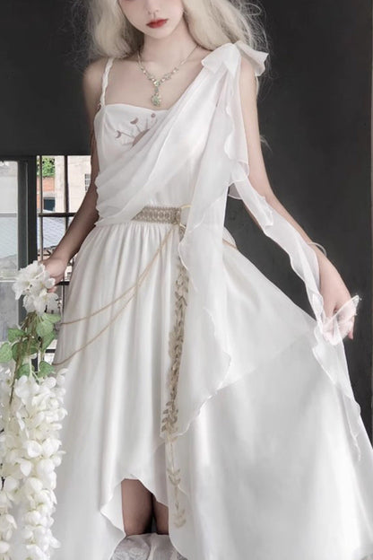 Lolita JSK Dress - Tears Of Themis Greek, White, Gothic Style - main product image