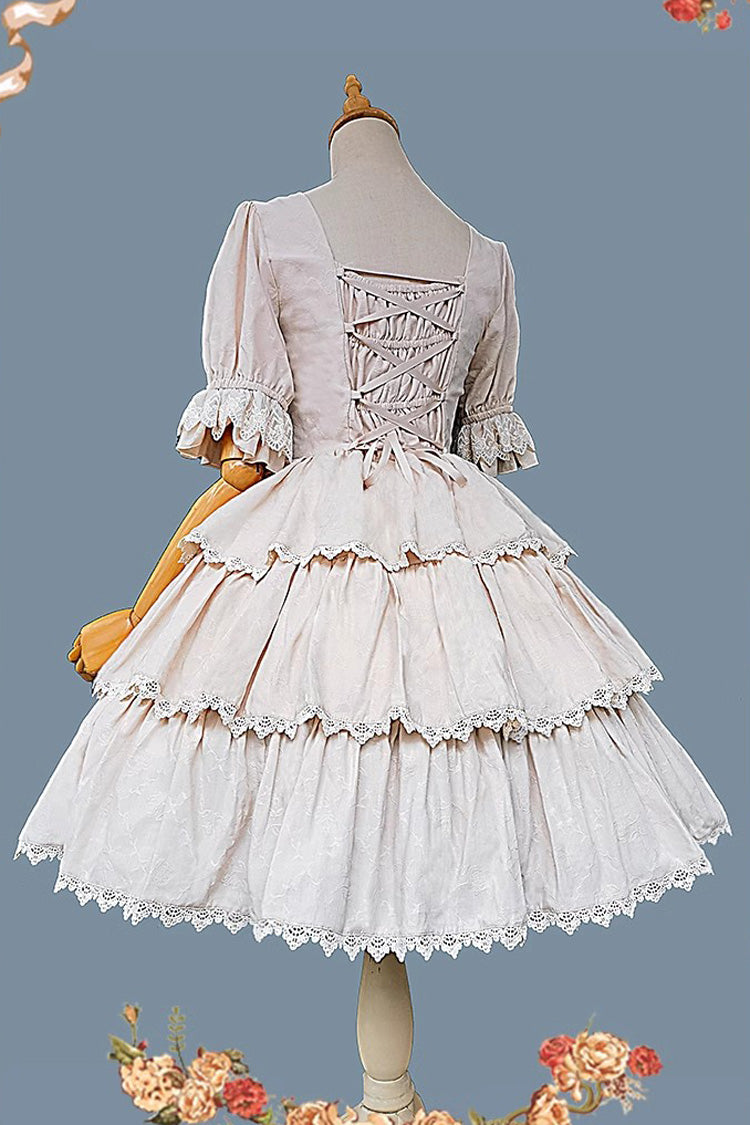 Lolita JSK Dress - Tulip Print, 3 Colors, Sweet Style, Printed, Embroidered - additional product view 9