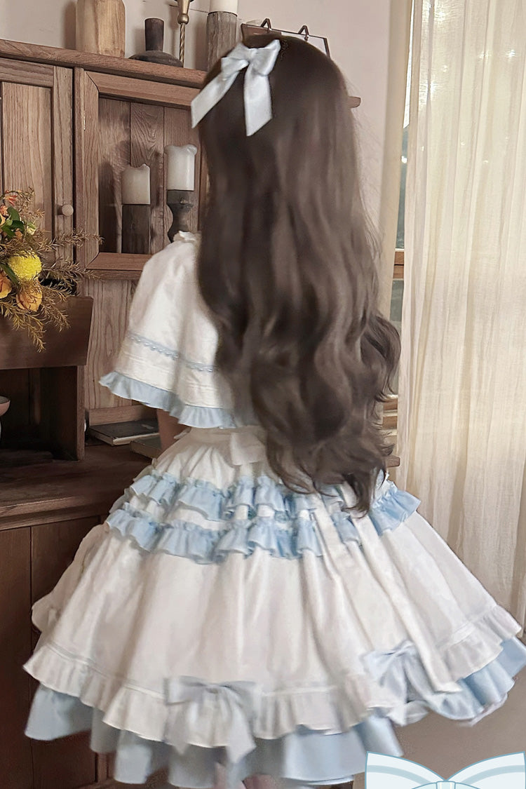 Lolita JSK Dress - Window Dolls, 2 Colors, Layered, Sweet Style, Bow Detail - additional product view 5