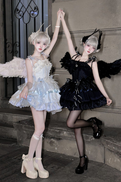 Lolita JSK Dress - Wings Arrival Multi-layer, 3 Colors, Ruffled, Sweet Style - additional product view 5