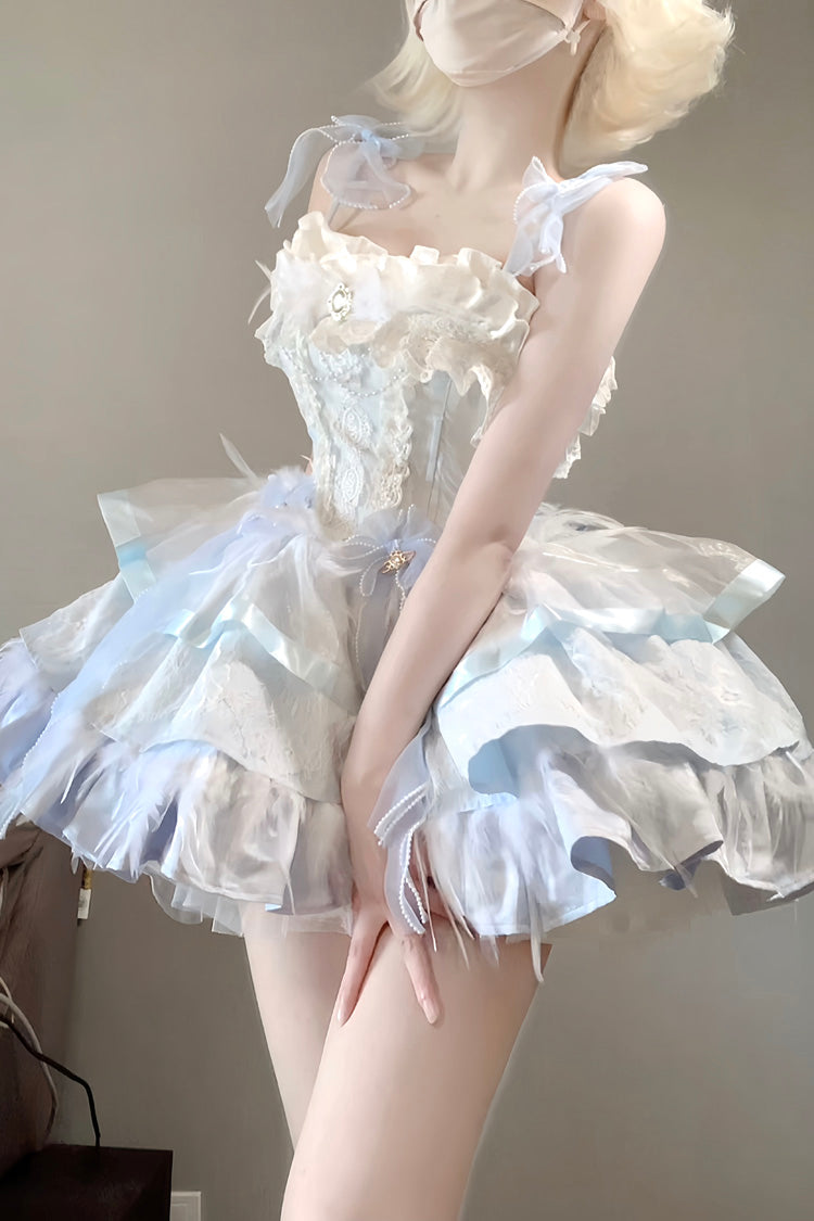 Lolita JSK Dress - Wings Arrival Multi-layer, 3 Colors, Ruffled, Sweet Style - additional product view 6