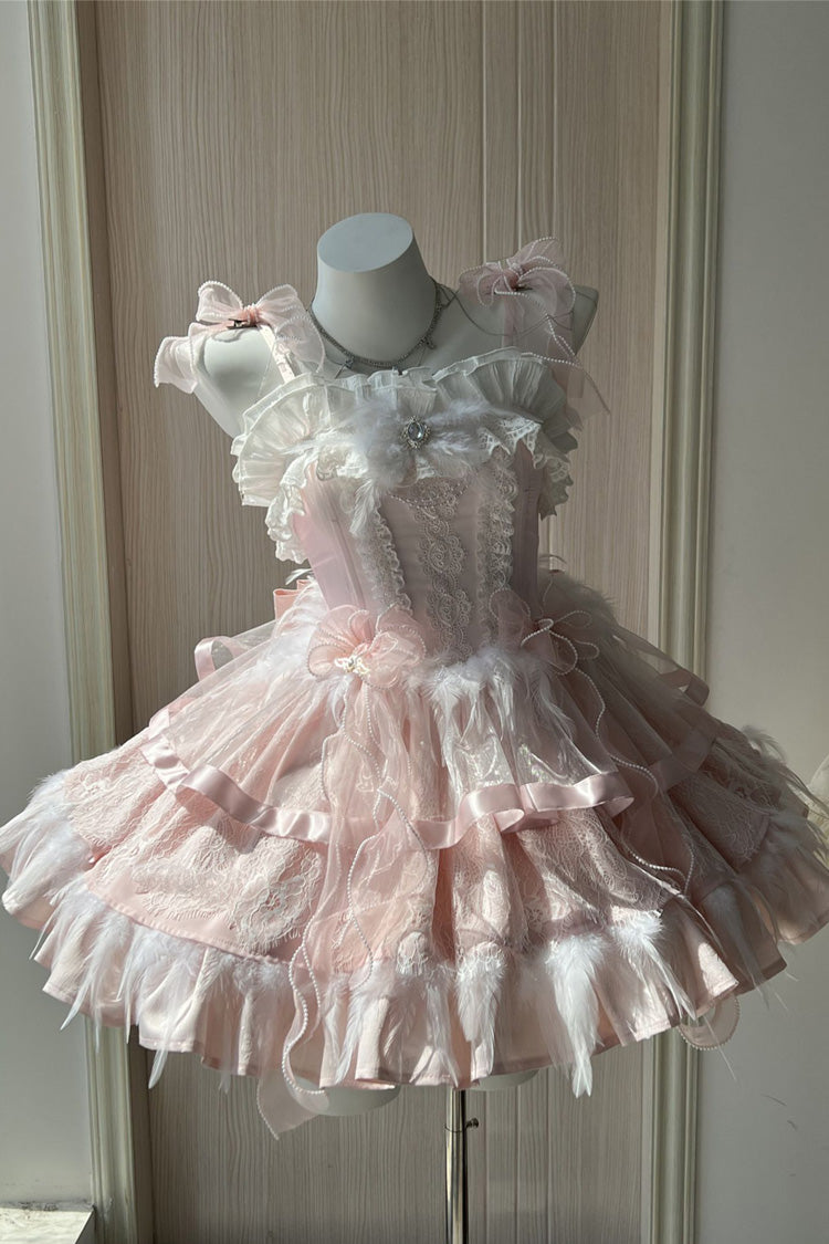 Lolita JSK Dress - Wings Arrival Multi-layer, 3 Colors, Ruffled, Sweet Style - additional product view 7