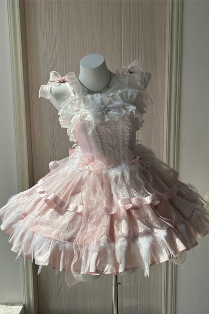 Lolita JSK Dress - Wings Arrival Multi-layer, 3 Colors, Ruffled, Sweet Style - additional product view 7