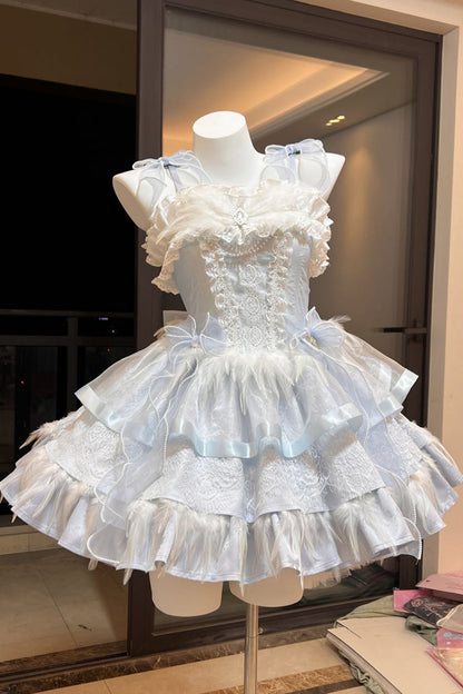 Lolita JSK Dress - Wings Arrival Multi-layer, 3 Colors, Ruffled, Sweet Style - additional product view 8