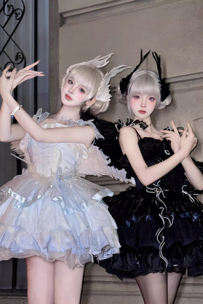 Lolita JSK Dress - Wings Arrival Multi-layer, 3 Colors, Ruffled, Sweet Style - additional product view 9
